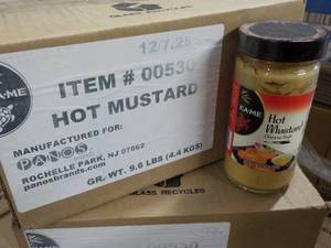 12 ct Kane Hot Mustard 7.25 oz Jars...
