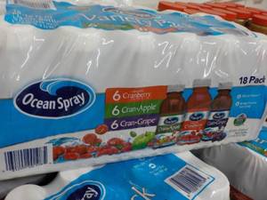 18 pack Ocean Spray - variety...