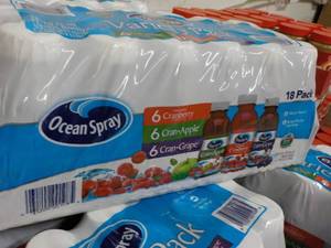 18 pack Ocean Spray - variety...