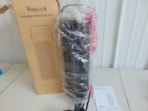 lot 47 image: Voweek 24 Space Heater,1500W PTC Fast Heating Ceramic Heater for Office, Large Room, Indoor Use, Bedroom, Electric Heater with Thermostat, Remote, NEW