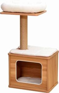 lot 16 image: Catry Cat Tree - A Cat Play House Combo with Cat Hammock, Scratching Post, and Comfort Home Invariably Trap Kitten to Stay Around This 30 ct19355 NERW