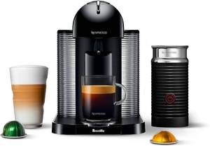 lot 38 image: Nespresso Vertuo Coffee and Espresso Machine by Breville, 5 Cups, Black bnv250blk1buc1 NEW
