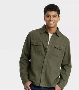 lot 41 image: 11 Pack Mixed Sizes Mens Long Sleeve Collared Button-Down Shirt - Goodfellow & Co NEW