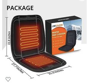 lot 89 image: Car Heated Seat Warmer Model C245101 NEW
