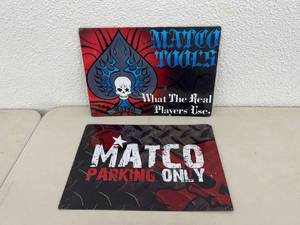 Metal Matco Tools Signs