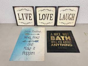 Metal Home Decor Signs
