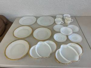 Gold Trimmed Glassware