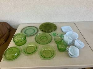 Green & Blue Glassware