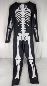 lot 275 image: NEW Tipsey Elves Womens Skeleton Bodysuit Halloween Costume Size XL