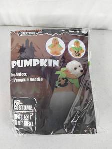 lot 278 image: Pumpkin Pet Costume Size L