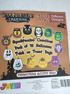 lot 294 image: 72-Pack Drawstring Halloween Goodie Bags
