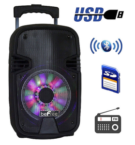 lot 190 image: NEW beFree Sound 8 400-Watt Bluetooth Portable Party Speaker