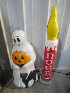 Mixed Lot of Seasonal Yard Decorations