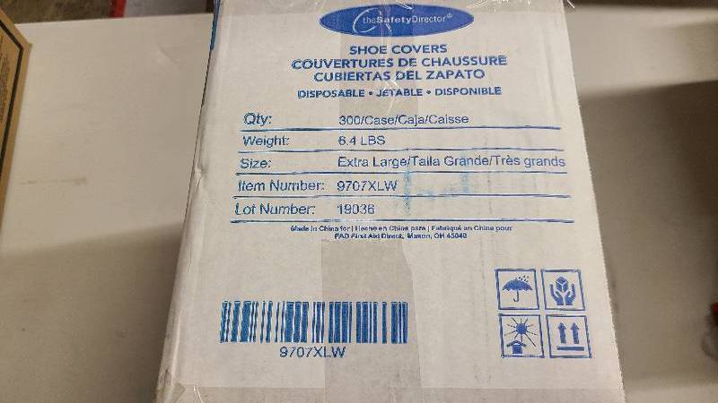 Case of 300 White Shoe covers, Extra Large Size