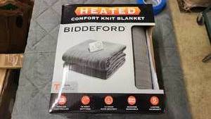 Heated Biddeford Comfort Knit Blanket
