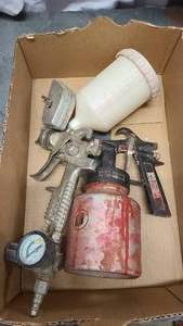 2 used paint sprayer devices