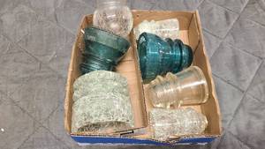 Box of Vintage Capacitor Caps