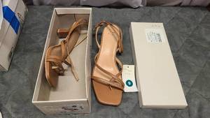 Size 9 A New Day Slip on strap heels