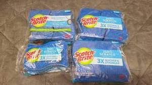 Pack of Scrubbing sponges new in plastic