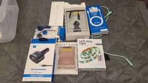 Assortment of cell device and portable equipment cords and plugs