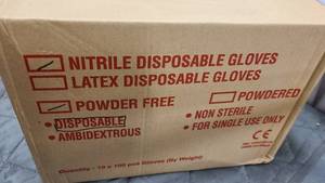 Nitrile Disposable Gloves Power Free Medium Sized