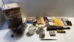 Misc. Vintage Items Including Straight Razor Sharpener & More