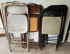 Group Of Misc. Vintage Folding Chairs