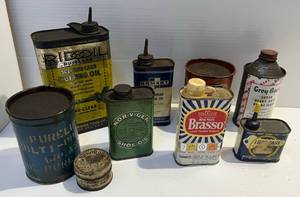 Misc. Vintage Cans With Advertisement