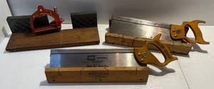 Group Of Miter Boxes & Saws