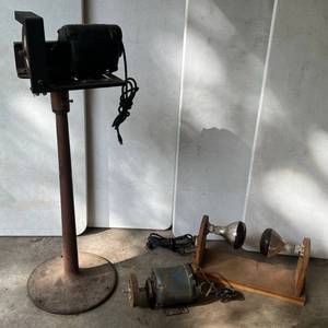 Power Grinding Wheel On Stand, Power Bench Mount And Acrylic Bender