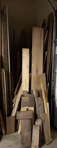 Large Group Of Misc. Wood Including Walnut, Oak & More (Bring Large Truck Or Trailer & Help To Load)