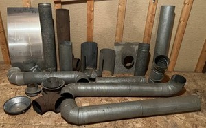 Misc. 5 Galvanized Vent Pipe And More