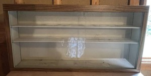 Vintage Sliding Glass Display Cabinet 48W x 24T x 10D