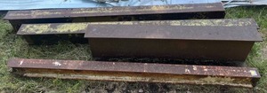4 Misc. Steel I Beam 1 14T x 7 12W x 66 14, 2 12T x 6 12W x 105 14L, 1 8T x 4W x 96 12L  (Bring Large Truck Or Trailer & Help To Load)