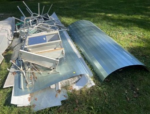 Misc. Aluminum Scrap Including Ribbed Aluminum Sheets Most 102 & More