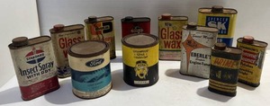 Misc. Advertisement Cans Including Skelly, Standard & More