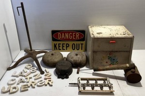 Vintage Items Including Double Bell