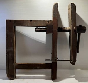 Antique 29 Wood Bench Vise