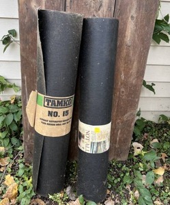 Two Rolls Of Tamko Tar Paper No. 15 1Full 1 Partial