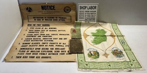 Group Of Misc. Vintage Items Including 1877 Worthington Minn. Advance Cookbook & More