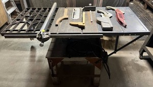 Vintage Craftsman Table Saw On Stand (BUYER MUST BRING HELP TO LOAD)