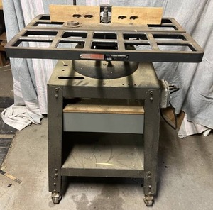 Vintage Sears Craftsman Router Table With Router And Rolling Stand (BUYER MUST BRING HELP TO LOAD)