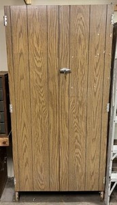 Wood & Metal Storage Cabinet 74 34T x 36W x 19
