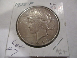1925 Silver Peace Dollar in Extra Fine Condition