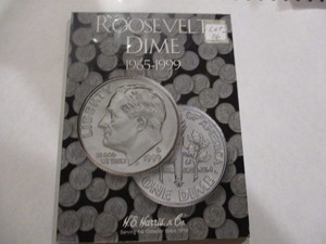 Complete set of 1965-1999 Roosevelt Dimes . 74 dimes. Buy this book and your collection is complete