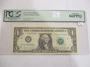 1988 $1 Federal Reserve Note PCGS 66PPQ Gem New
