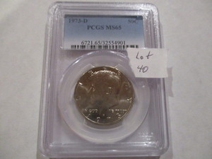 Beautiful 1973-D Eisenhower Dollar. PCGS MS65