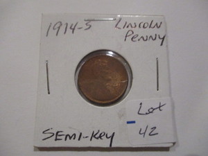 1914- S Lincoln Cent. Very Good Condition