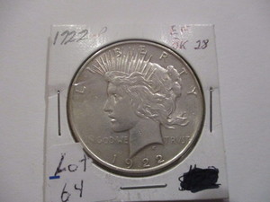 1922 Silver Peace Dollar- Extra Fine