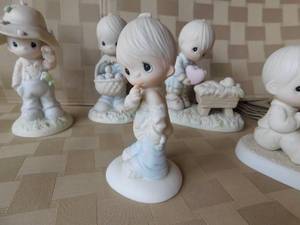 lot 48 image: Collectible Precious Moment Boy Figurines
